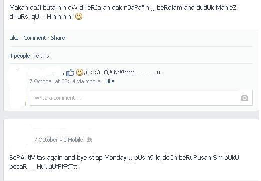 AYO GAN !! SHARE STATUS FACEBOOK ALAY YG ENTE TEMUIN DI &quot;HOME&quot;