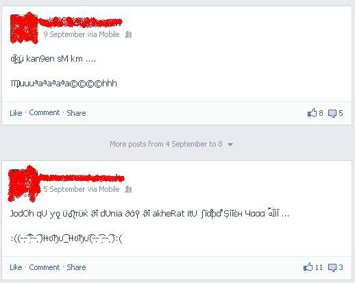 AYO GAN !! SHARE STATUS FACEBOOK ALAY YG ENTE TEMUIN DI &quot;HOME&quot;