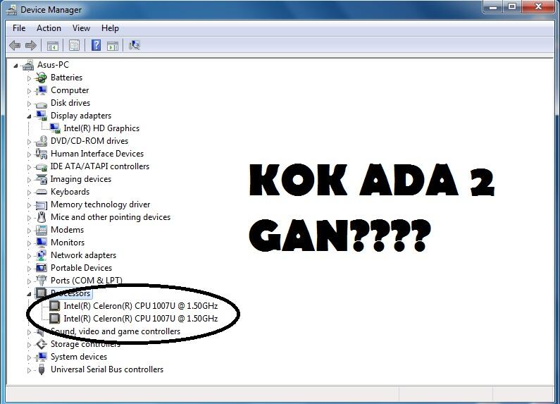 Processor ane kok ada 2 gan?