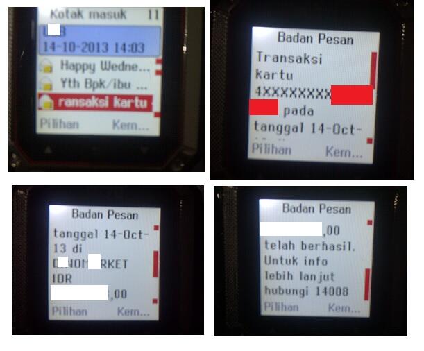 Transaksi Nyangkut CC U*B di D*no M*rk*t