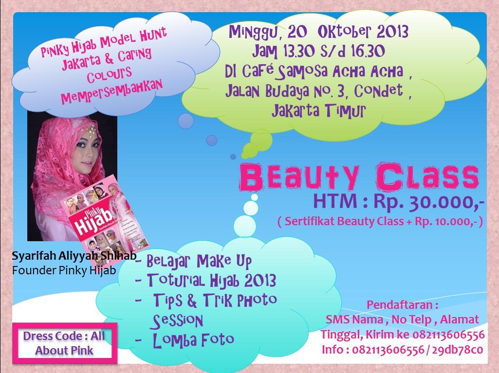 Beauty Class with Pinky Hijab &amp; Caring Colours
