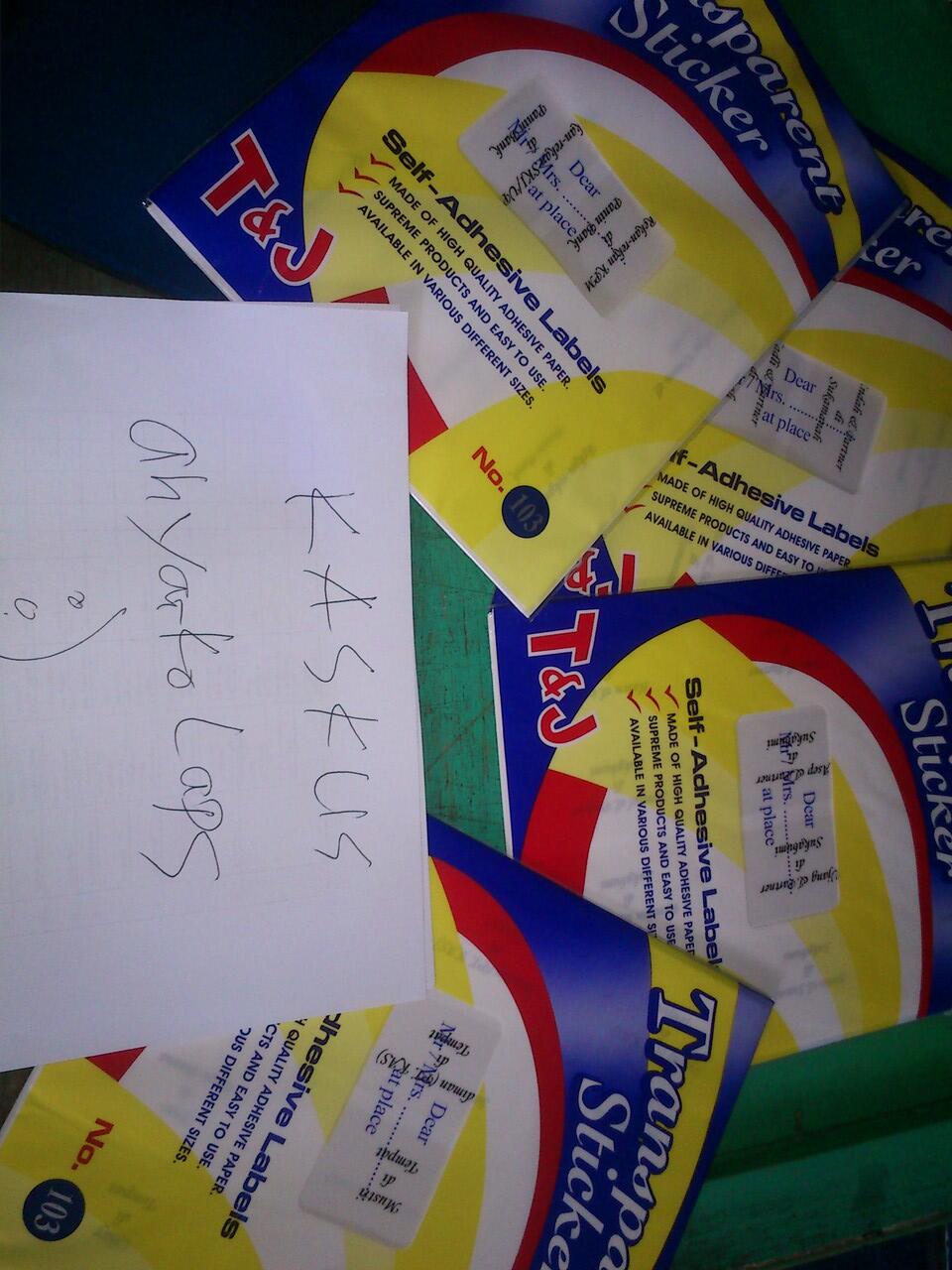 Jasa Ketik & Print Label Surat Undangan