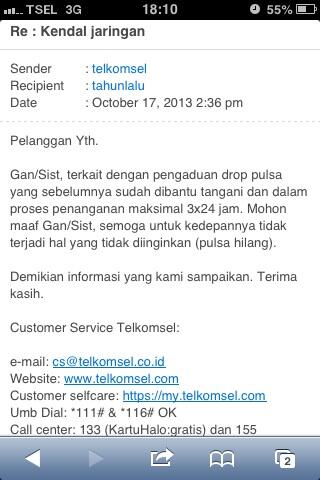 telkomsel makin hari semakin payah