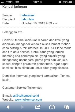 telkomsel makin hari semakin payah