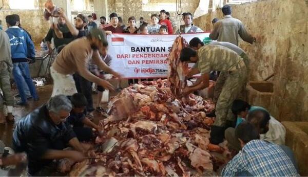 Mengharukan,qurban dari indonesia untuk rakyat suriah