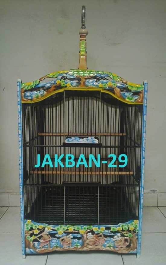 Kandang Burung Cucakrawa Kotak motif punakawan