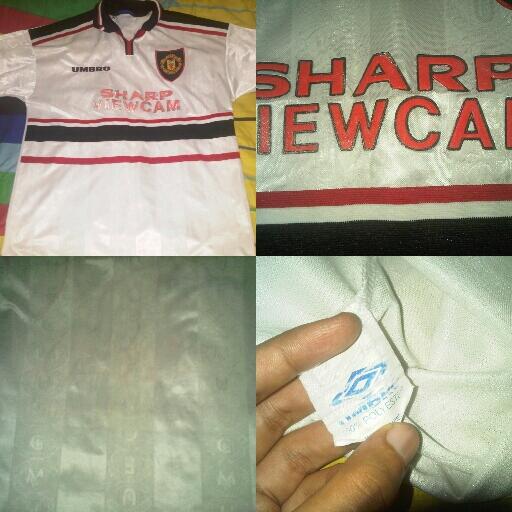 Lelang jersey Rp 0,- MU Away Treble 97/99 >< Third 92/94