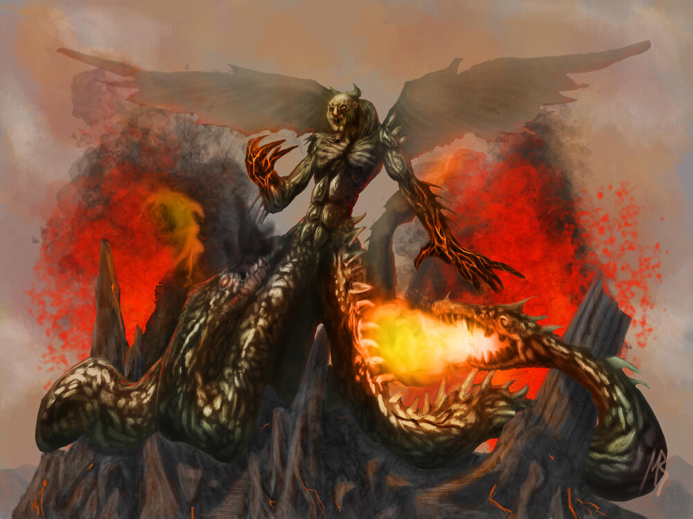 Typhon dan Echidna ( ayah dan ibu bagi para monsters ) &#91;mitologi&#93;