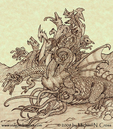 Typhon dan Echidna ( ayah dan ibu bagi para monsters ) &#91;mitologi&#93;