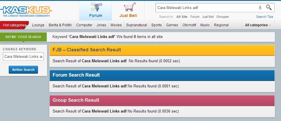 Cara melewati Links adf, linkbucks (suka download wajib masuk)