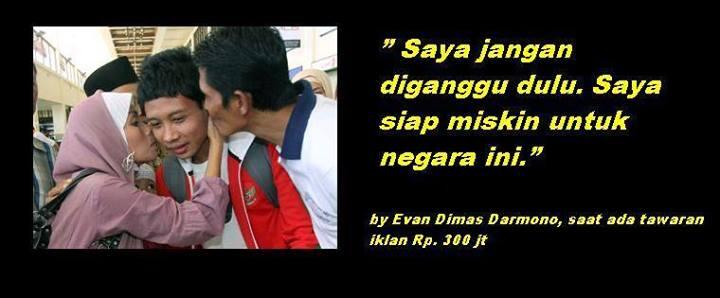 Pernyataan Evan Dimas yang bikin ane berkaca-kaca gan.