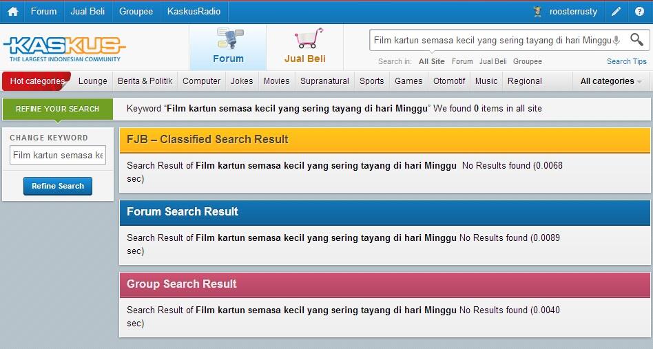 Film kartun semasa kecil yang sering tayang di hari Minggu