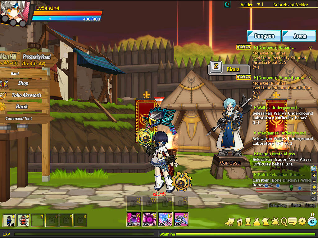 Jual Char Elsword Max lev 54