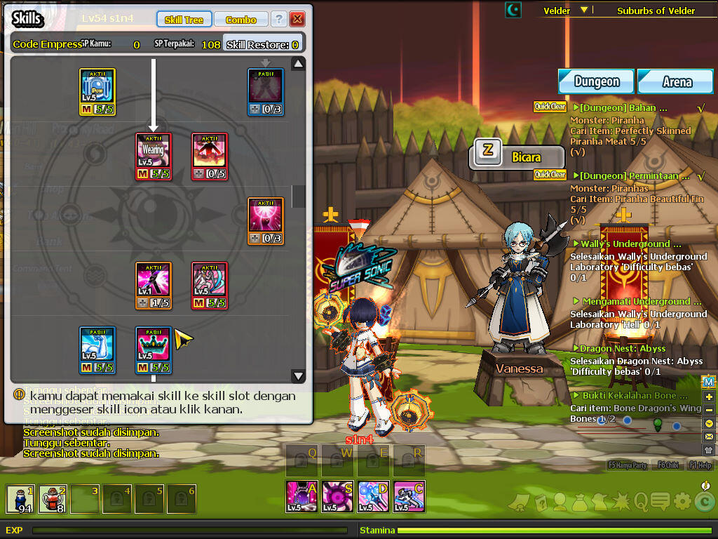 Jual Char Elsword Max lev 54