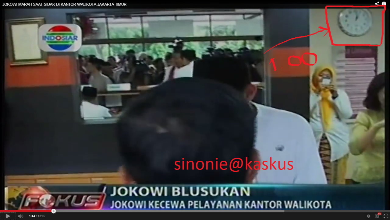 Jokowi blusukan di kantor jaktim jam berapa?? ibu buktinya &#91;pics+ video&#93;