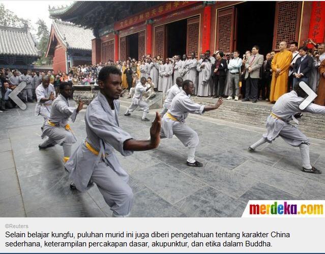 Ketika warga Afrika memilih belajar kungfu shaolin di China