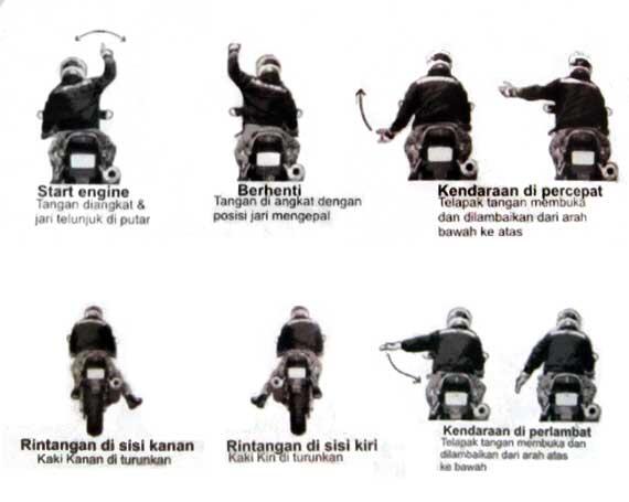 Kode Isyarat Dalam TOURING - Bikers Merapat