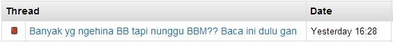 Banyak yg ngehina BB tapi nunggu BBM?? Baca ini dulu gan