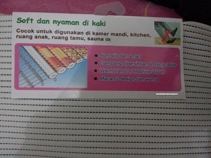 Keset Kaki AntiSlip Design kupu - kupu, mobil, ikan, beruang, bebek, dll Murah*