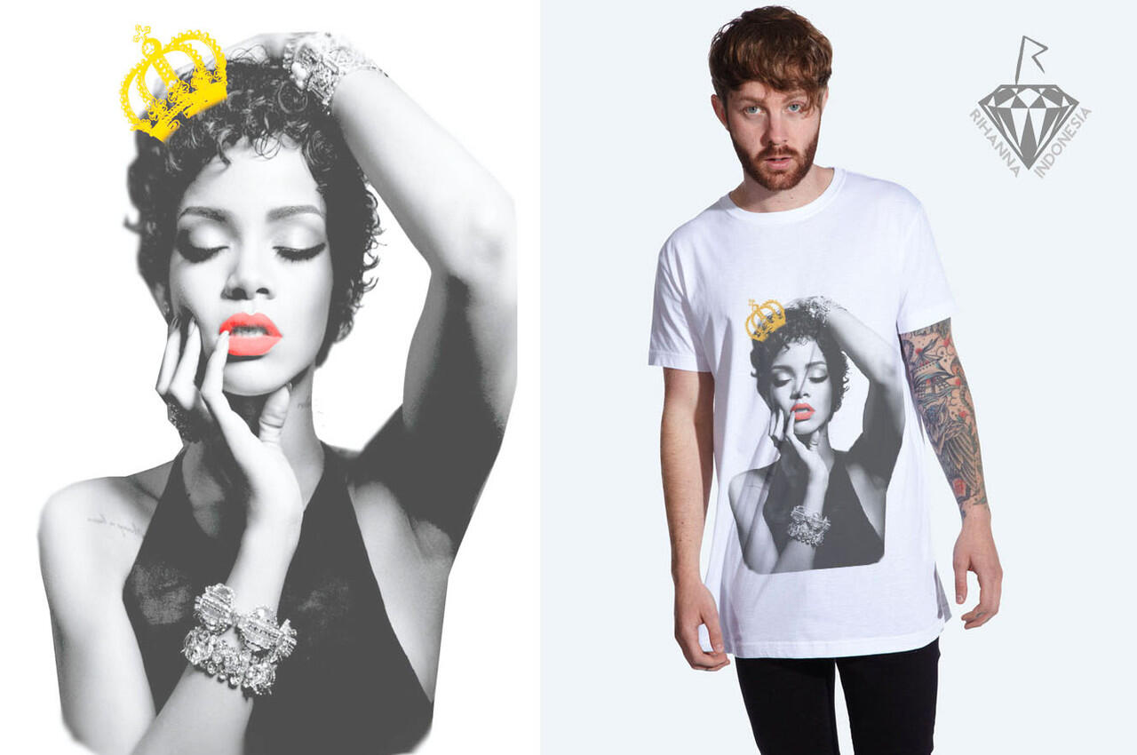 Terjual Jual Kaos T Shirt Rihanna Keren Dan Gaul Hanya 85rb