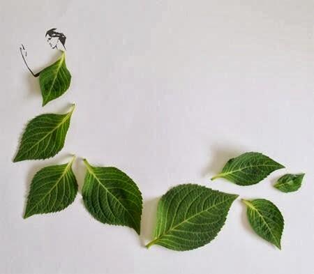 Daun Menjadi Bernilai Seni Tinggi