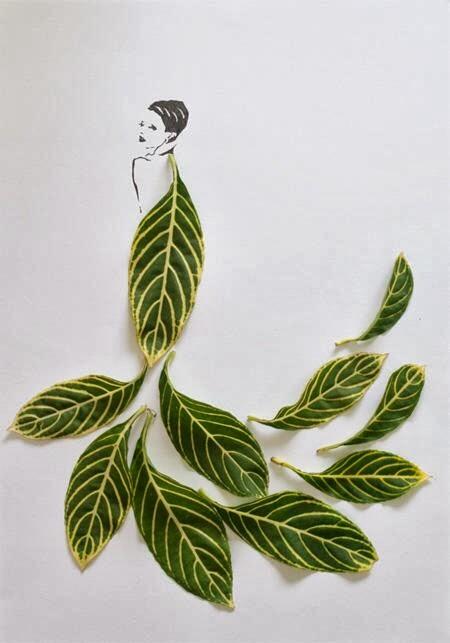 Daun Menjadi Bernilai Seni Tinggi