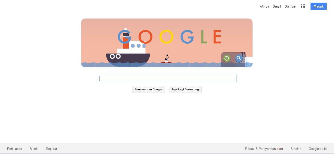 &#91;Asah Wawasan&#93; Picture Homepage Google 22 Oktober 2013
