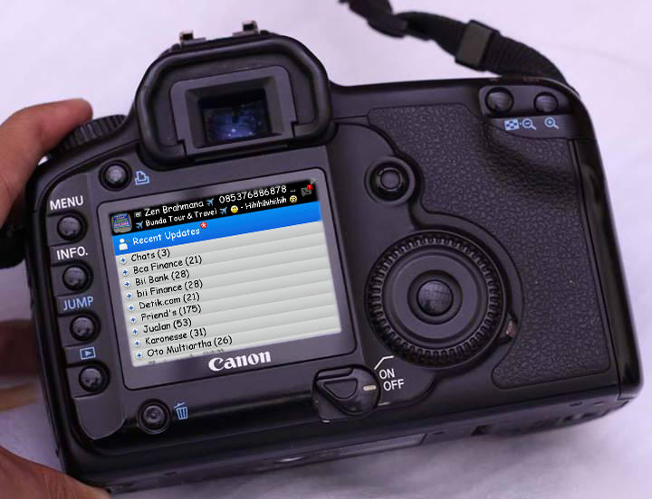 Ternyata BBM tidak hanya di IOS atau ANDROID, Tapi di Kamera DSLR juga bisa 