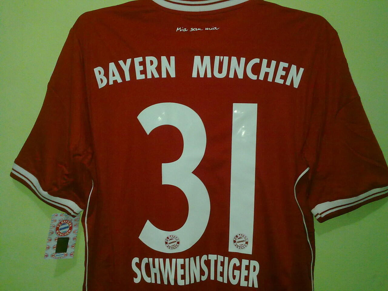 Jersey Grade Ori Bayern Munchen Home 2013/2014 #31 Schweinsteiger