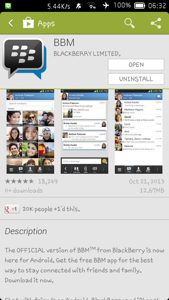 Official Full Review of BlackBerry Messenger Running on Android OS