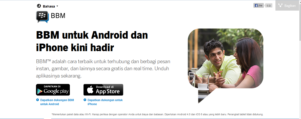 BBM untuk Android dan iPhone, Rilis 22 Oktober 2013