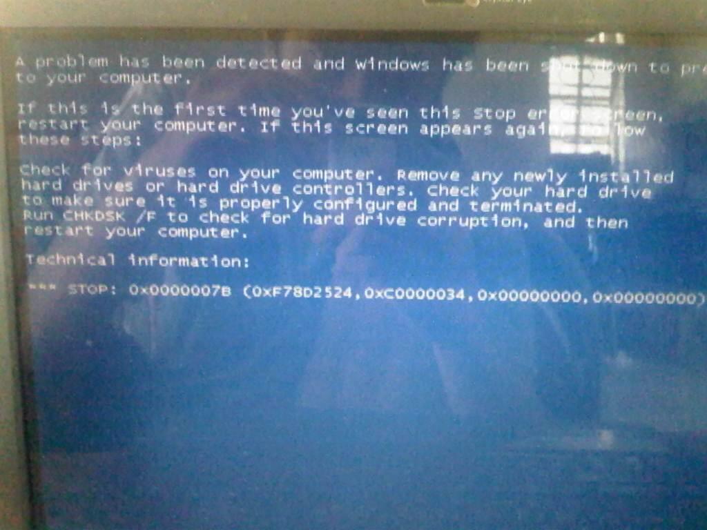 Windows XP error