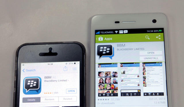 Apa Beda BBM di Android dan iOS? 