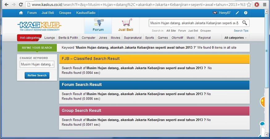 Musim Hujan datang, apakah Jakarta Kebanjiran seperti awal tahun 2013 ?