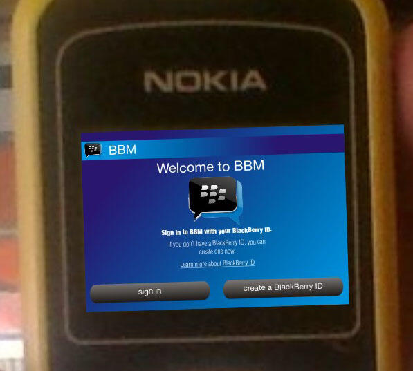 WEW ...LAGI PADA HIPPIES BBM DI ANDROID YA?? NI ORANG TETEP SETIA SAMA NOKIA nya