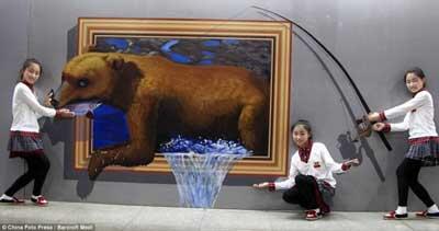 Uniknya dan aneh, Karya 4 Dimensi di Provinsi Jilin, China