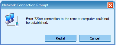 &#91;ASK&#93; Error 720 : A connection to remote computer couldn't be established