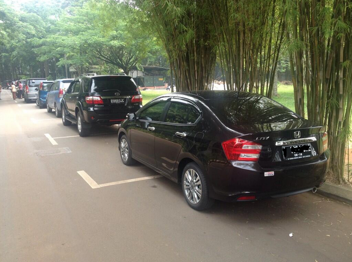 Kebiasaan Parkir Kendaraan Mobil Di Indonesia!