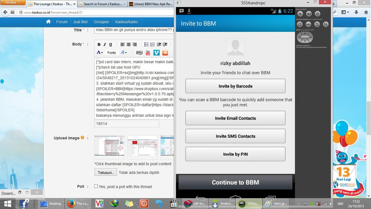 mau BBM-an gk punya andro atau Iphone?? pake PC aja...