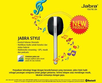 Headset Bluetooth Jabra Style - Bergaransi