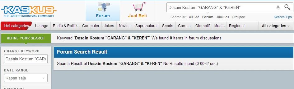 Desain Kostum &quot;GARANG&quot; &amp; &quot;KEREN&quot; by GunBuster