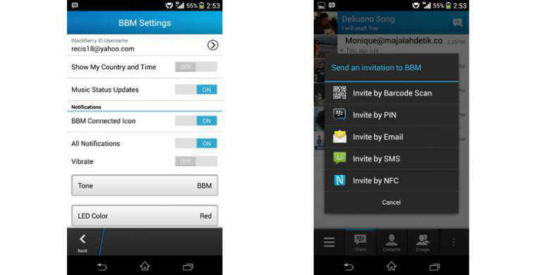 warning..!!! buat pengguna bbm di android