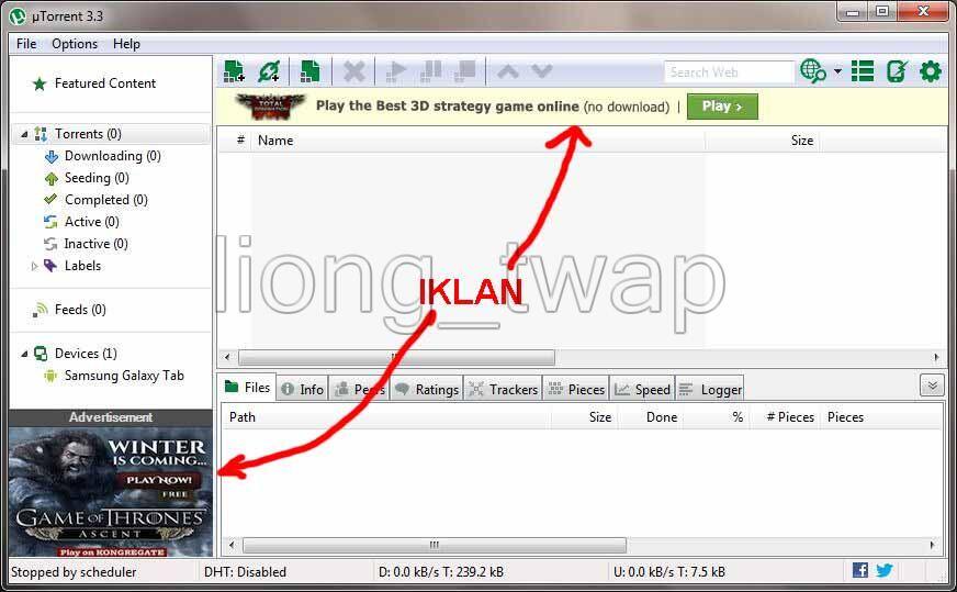 Setting utorrent sederhana agar download bisa lebih "cepat"