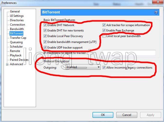 Setting utorrent sederhana agar download bisa lebih "cepat"