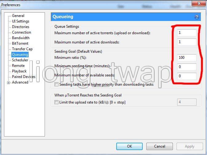 Setting utorrent sederhana agar download bisa lebih "cepat"