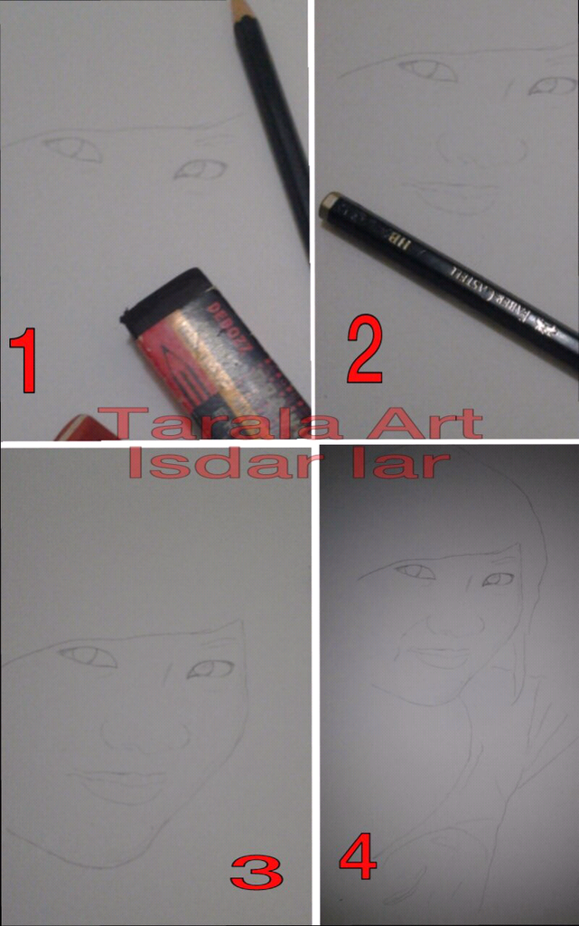 step by step pembuatan sketsa realist by tarala art