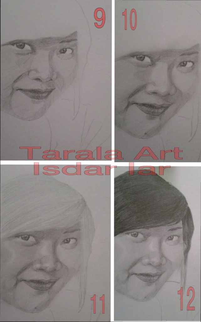 step by step pembuatan sketsa realist by tarala art