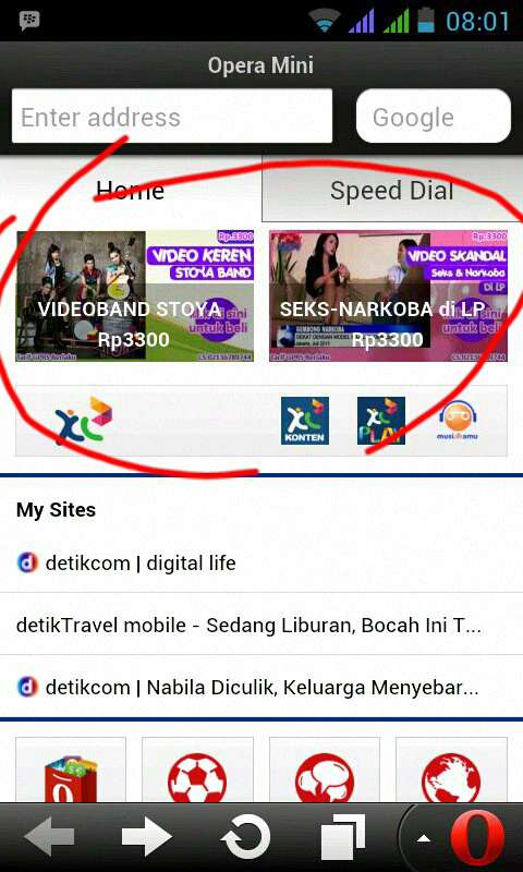 hati2 link di startpage opera mini.. jebmen.. (sdot pulsa)