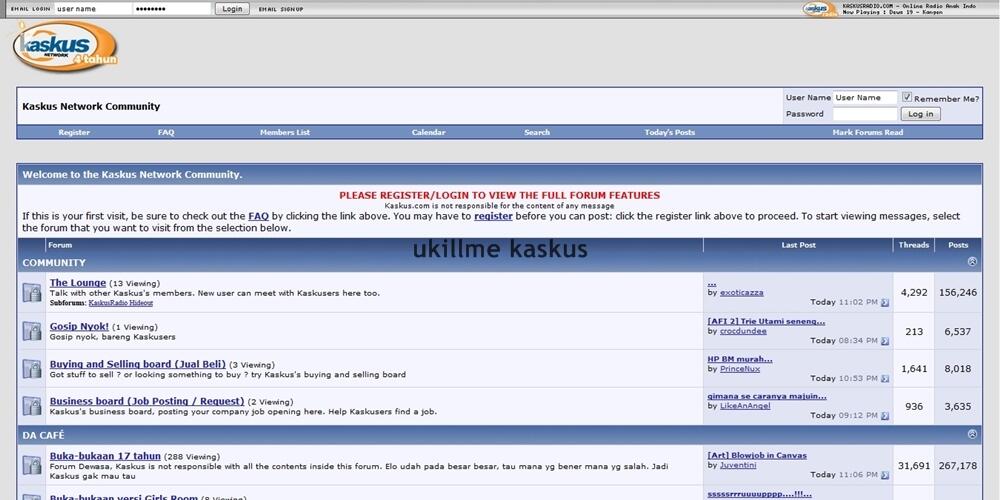 Lengkap - Tampilan Kaskus Dari Awal Hingga Sekarang Kaskus 14