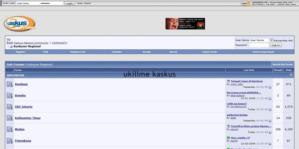 Lengkap - Tampilan Kaskus Dari Awal Hingga Sekarang Kaskus 14